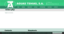 Desktop Screenshot of aguastenias.com