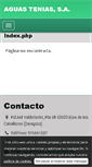 Mobile Screenshot of aguastenias.com