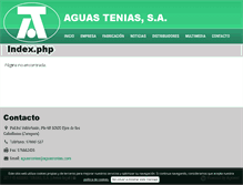 Tablet Screenshot of aguastenias.com